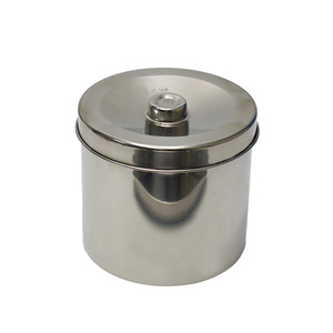 Contenedor de Algodón Sanitario de Acero Inoxidable de 80 mm de Altura, Recipiente de Almacenamiento para Esterilización Médica para Uso Hospitalario - Product Image 2