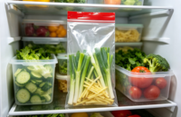 Sacs Ziplock en plastique personnalisés imprimés en couleur, de qualité alimentaire, pour la conservation des produits frais, les voyages et le camping, et les plats à emporter
