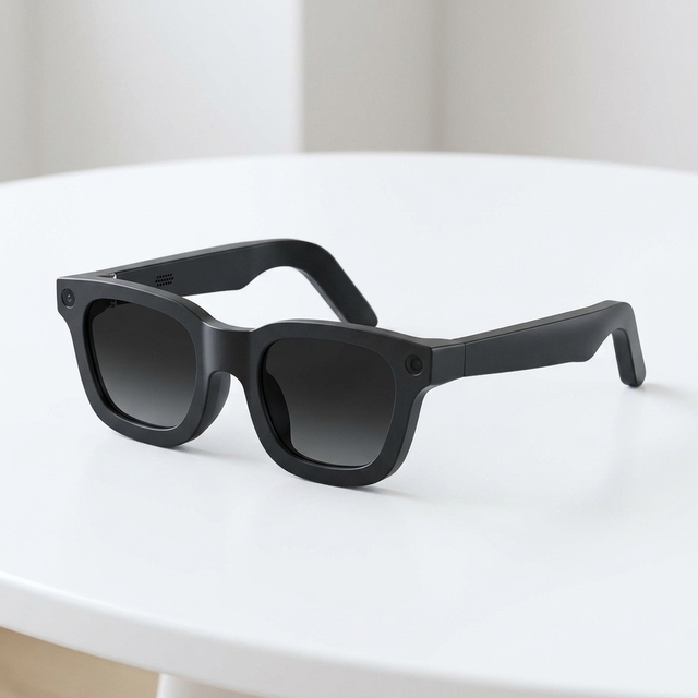 Premium E02C HeyCyan Electrochromic AI Smart Glasses 800W Camera Magnetic Charging for Music Touch+Button Control AI