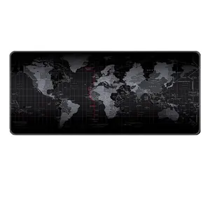कस्टम लोगो बड़े विस्तारित महसूस किया आधार डेस्क विश्व मानचित्र माउस पैड रक्षक के लिए गैर पर्ची लेखन चटाई कार्यालय