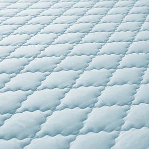 水洗棉防水床罩纯色床上用品绗缝合身平板蓝色床单家纺床单套装 - Product Image 5