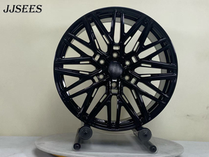 JJSEES - Llantas Todoterreno <span class=keywords><strong>de</strong></span> 20 21 22 23 24 26 Pulgadas 6x139.7 8x180, Color Negro Brillante, Cóncavas, para SUV 4X4, Monobloque, Forjadas en Aleación, para GMC - Product Image 3