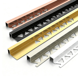 ขายตรงจากโรงงาน กระเบื้องปูพื้น อลูมิเนียมป้องกันขอบ  ขอบบันได  อะลูมิเนียมป้องกันมุมกระเบื้อง สีเงินอะโนไดซ์ - Product Image 1