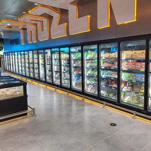 Congélateur vertical à porte vitrée XLF-R3908D, 3900 mm de longueur, 5 portes, <span class=keywords><strong>grand</strong></span> <span class=keywords><strong>volume</strong></span>, pour supermarché - Product Image 6