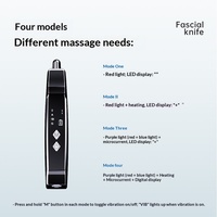 Outil de massage électrique Gua Sha à micro-courant EMS, 3 vitesses réglables, chauffant et vibrant, pour soulager les douleurs musculaires