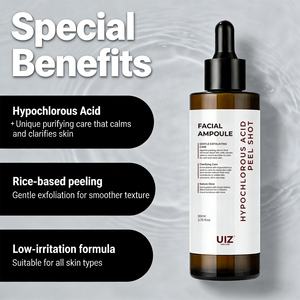 차아염소산 필 샷 각질 제거 세럼 쌀 추출물 판테놀 보습 죽은 피부 세포 및 모공 블랙헤드용 - Product Image 3