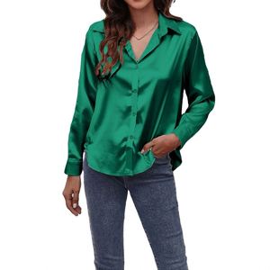 IStapromo Gifts Silk Women Shirt Women Long Sleeve Shirts <b>Blouse</b> Office Lady Satin <b>Blouse</b> Tops Plus Size Women's <b>Blouses</b> & Shirt - Product Image 1