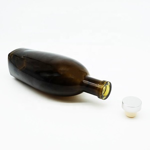 Flacon plat en verre ambré clair, bouteille <span class=keywords><strong>de</strong></span> sirop d'érable 8oz, infusion <span class=keywords><strong>de</strong></span> café froid, conservation <span class=keywords><strong>maison</strong></span>, bouteilles en verre <span class=keywords><strong>de</strong></span> jus <span class=keywords><strong>de</strong></span> <span class=keywords><strong>pomme</strong></span> en ambre - Product Image 4