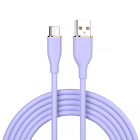 Câble de charge rapide USB-C 6A en silicone liquide couleur macaron 66W, nouvelle arrivée 2025, pour ordinateur, appareil photo, écouteurs – Vente en gros