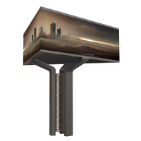 Écran LED extérieur P6 P8 P10, 7000 nits, haute luminosité, grand angle de vision, écran de jonction sur poteau pour la publicité