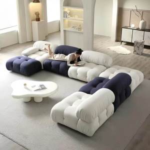 Sofá Francés de Diseño Creativo Mario Chameleon, Muebles Modernos para Sala de Estar, Sofá Seccional en Forma de L, Estilo Nube - Product Image 3