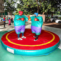 Château gonflable en PVC, capacité 100 kg, taille personnalisée, installation facile, combinaisons de sumo gonflables pour adultes, pour événements commerciaux/extérieurs