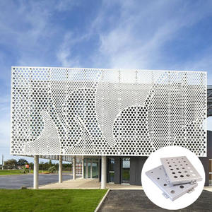 Perfil Exterior de Edificio, Fachada de Aluminio Decorativa, Paneles de Fachada de Aluminio Perforado <span class=keywords><strong>para</strong></span> Casa - Product Image 6