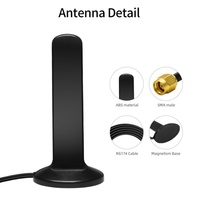 Antenne Wi-Fi 4G LTE 5G MIMO 2x2 12dBi double bande avec double interface SMA/TS9, antenne magnétique de bureau à gain élevé