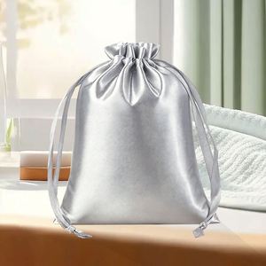 Bolsas de Satén para Joyería con Impresión de Logotipo Personalizado. Bolsas con Cordón para Almacenamiento a Prueba de Polvo, Embalaje de Regalos, Bolsillo para Conejitos, Pedidos Personalizados - Product Image 3