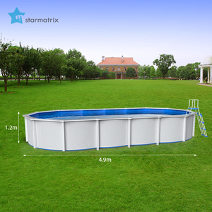 STARMATRIX — ensemble de <span class=keywords><strong>piscine</strong></span>/bww, <span class=keywords><strong>piscine</strong></span> latérale rigide avec échelle et couverture, vague d'été, 22x52 - Product Image 1