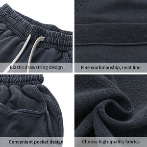 Short en éponge vert épais OEM/ODM de qualité supérieure pour hommes Short de plage brodé de basket-ball avec logo personnalisé pour hommes - Product Image 4