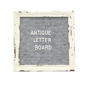 Tableau en feutre vintage 10x10 pouces avec lettres et chiffres, panneau rustique, tableau pour bébé, message, annonce de naissance, mot de passe Wifi - Product Image 1