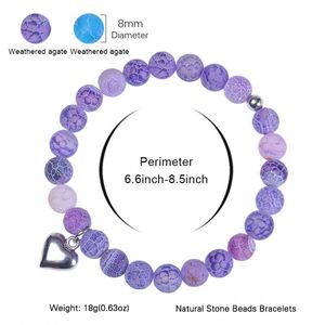 Natural Stone <b>Bracelet</b> Colorful Glass <b>Beaded</b> Reiki Energy Innovative Best Seller One-stop Sourcing - Product Image 4