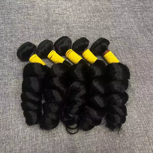 Vente en gros pas cher 100% paquets de cheveux humains vierges alignés sur les cuticules 10A 12A 15A extensions de trame de cheveux bruts brésiliens vagues élégantes - Product Image 1