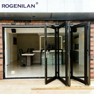 Rogenilan, Proveedor Chino de Puertas Plegables de Aluminio Resistentes a Huracanes, Puertas Bi-Plegables con Doble Acristalamiento Low-E para Patio - Product Image 2