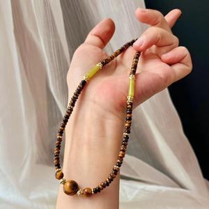 Großhandel natürliche Tiger Eye Stone <span class=keywords><strong>Neck</strong></span> für Mädchen - Product Image 3
