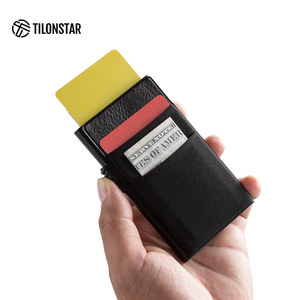 TILONSTAR TVC330 Portacarte Automatico Pop-up in Alluminio Portatile con <span class=keywords><strong>Clip</strong></span> Portadenaro e Protezione RFID per Carte di Credito e Documenti - Product Image 3