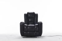Luxuriöses Elektrisches Relaxsofa aus Echtleder mit Verstellbarer Funktion und Getränkehalter für Wohnzimmer und Heim