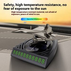 Panneau <span class=keywords><strong>de</strong></span> stationnement temporaire à énergie solaire, diffuseur d'arômes pour voiture, ornements d'avion et affichage <span class=keywords><strong>de</strong></span> <span class=keywords><strong>numéro</strong></span> <span class=keywords><strong>de</strong></span> <span class=keywords><strong>téléphone</strong></span>, accessoires intérieurs - Product Image 3