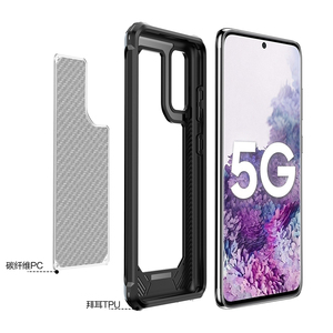 Tschick – coque en Silicone PC + TPU en Fiber de carbone pour <span class=keywords><strong>Samsung</strong></span> <span class=keywords><strong>Galaxy</strong></span> <span class=keywords><strong>S20</strong></span> <span class=keywords><strong>Ultra</strong></span> S20Plus <span class=keywords><strong>S20</strong></span>, housse de protection Matte - Product Image 6
