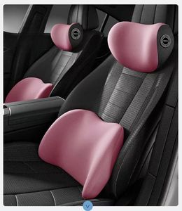 Reposacabezas de coche protectores de cuello almohadas de coche cojines memoria algodón lumbar respaldo cojín conjuntos - Product Image 3