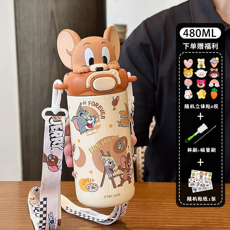 Brown 3D sticker cleaning tool cartoon stickers