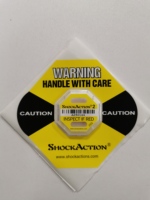 ShockAction2 Indicateur d'impact, étiquette de détection de dommages, capteur de force de choc sensible de 5G à 75G, Shockwatcher