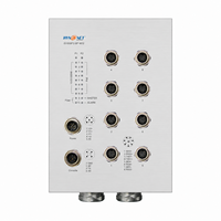 Switch Ethernet PoE Industrial M12 de 8 Puertos con 8 Puertos Fast Ethernet PoE y 2 Puertos de Enlace Ascendente de Fibra Óptica LC Gigabit