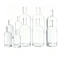Nouvelles Bouteilles en Verre Vides Transparentes pour Essai de Formule, Idéales pour la Validation d'Emballages de Nouveaux Liqueurs (Bourbon, Vodka, Spiritueux)