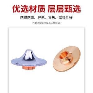 Buse de découpe laser haute vitesse D28mm, compatible Wanshunxing, monocouche, double couche, chromée, pièces d'équipement rapides - Product Image 3