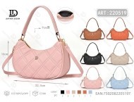 Borsa a Tracolla Trapuntata da Donna 23.5x16x9cm in Microfibra Pelle Sintetica con Chiusura a Cerniera per Uso Quotidiano - Product Image 1