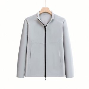 Design Wholesale High Quality Fashion Casual Sport Hooded Windbreaker Custom Men Outdoor Lightweight Silk Screen Printed <b>Jacket</b> - Product Image 5