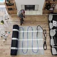 Tapis chauffant électrique pour sols carrelés-Garantie écologique de 5 ans-Utilisation du salon dans la salle de bain-Fournisseur Alibaba Golden