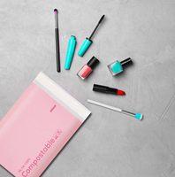 Bolsa de Envío Ecológica, Degradable e Impermeable de Burbujas de Polipropileno Rosa para Comercio Electrónico, Tamaño Personalizado para Zapatos y Calcetines