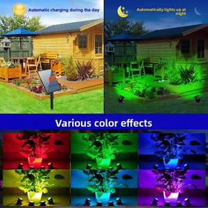 Lampes solaires transfrontalières pour <span class=keywords><strong>piscine</strong></span>, éclairage paysager extérieur, lampes sous-marines rechargeables, télécommande, étanches <span class=keywords><strong>IP67</strong></span> - Product Image 3