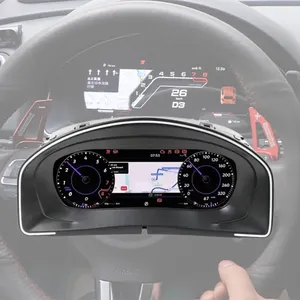 Painel de cockpit para carro, painel digital com retrovisor embutido, painel digital para VW Scirocco 2009-2016, painel digital LCD para carro, mais recente originalidade