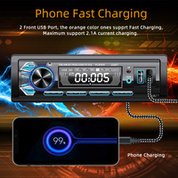 Reproductores De MP3 Para Corro Panneau Détachable 2 USB Téléphone Charge Rapide Voiture Lecteur MP3 Stéréo Pour Voiture