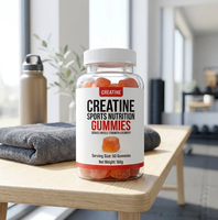 OEM/ODM Creatine Sportvoeding Gummies Supplement Suiker Vrij Zoete Cartoon-vormige Fruitige Smaak Lichaamsvormende Fles