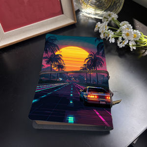 แผ่นจดบันทึก A6เหมาะสำหรับบันทึกการรับเข้าของผู้เยี่ยมชมสำนักงานข้อความทางโทรศัพท์และการนัดหมายกับต้นปาล์มรถยนต์พระอาทิตย์ตกถนน P - Product Image 3