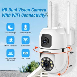 Cámaras WiFi de 4MP con Doble Lente, Cámara <span class=keywords><strong>IP</strong></span> de 8MP para Exteriores, Protección de Seguridad, Seguimiento Automático, CCTV PTZ - Product Image 5