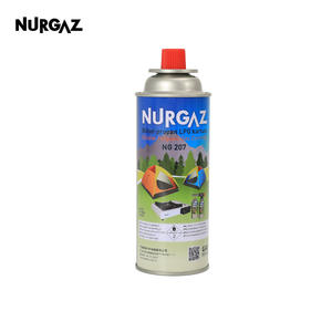 Estufa de Gas Portátil Nurgaz, Cilindro de Combustible de 220g para Acampar al Aire Libre, Azul, Ligera - Product Image 3