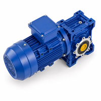 Réducteur à vis sans fin industriel avec moteur, boîte de vitesses compacte à angle droit, fournisseur d'usine OEM pour équipements d'automatisation