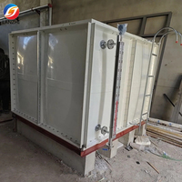 Réservoir d'eau en fibre de verre Lanzhi 500L 1000L 2000L 5000L FRP GRP Combinaison SMC avec pompe Garantie 1 an 1000L/heure 220V 110W