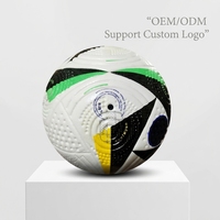 Balón de Fútbol de Piel Sintética Premium con Textura Antideslizante, Talla 5, para Entrenamiento, para Equipos Escolares